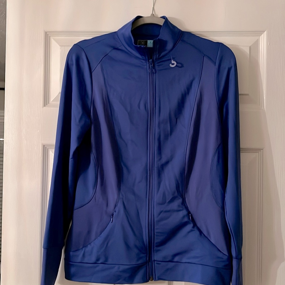 PGA Tour Stretch Golf/Running/Sports Jacket. Blue. Sz Small. Long sleeve.